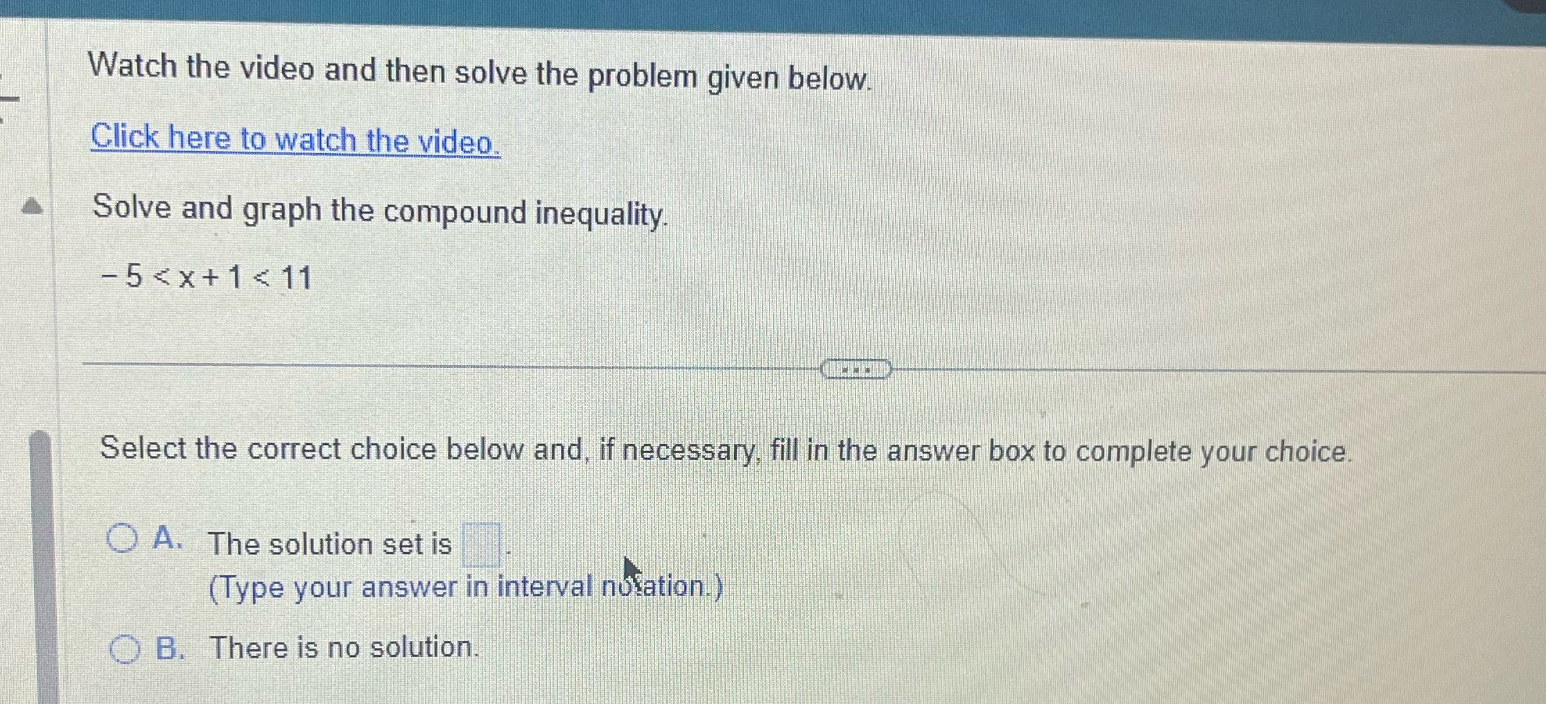 Watch the video and then solve the problem given