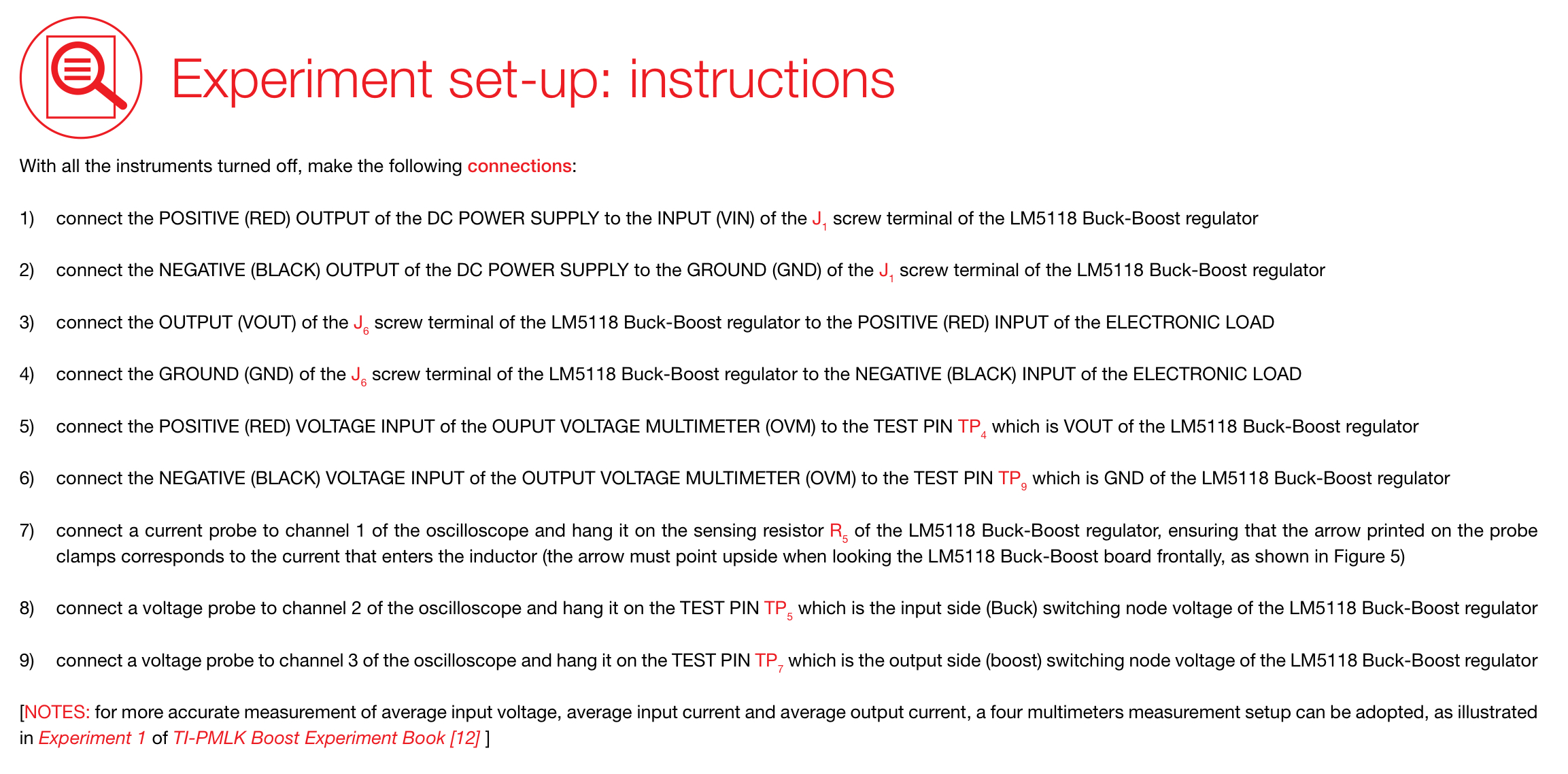 Traduce este E Experiment set-up: instructions