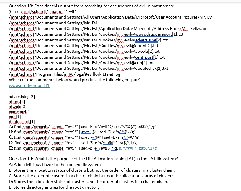 Question 20: Consider the following regular