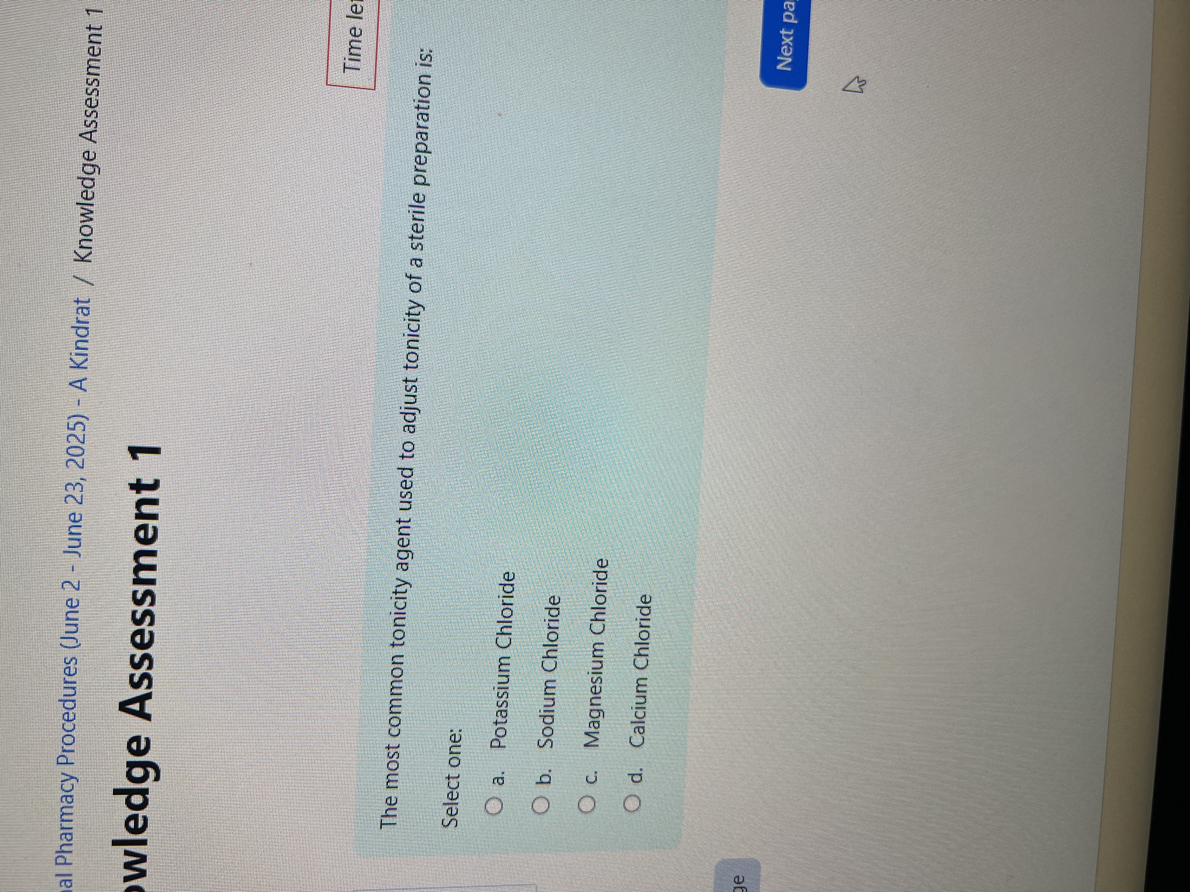 Answer al Pharmacy Procedures (June 2 - June 23,