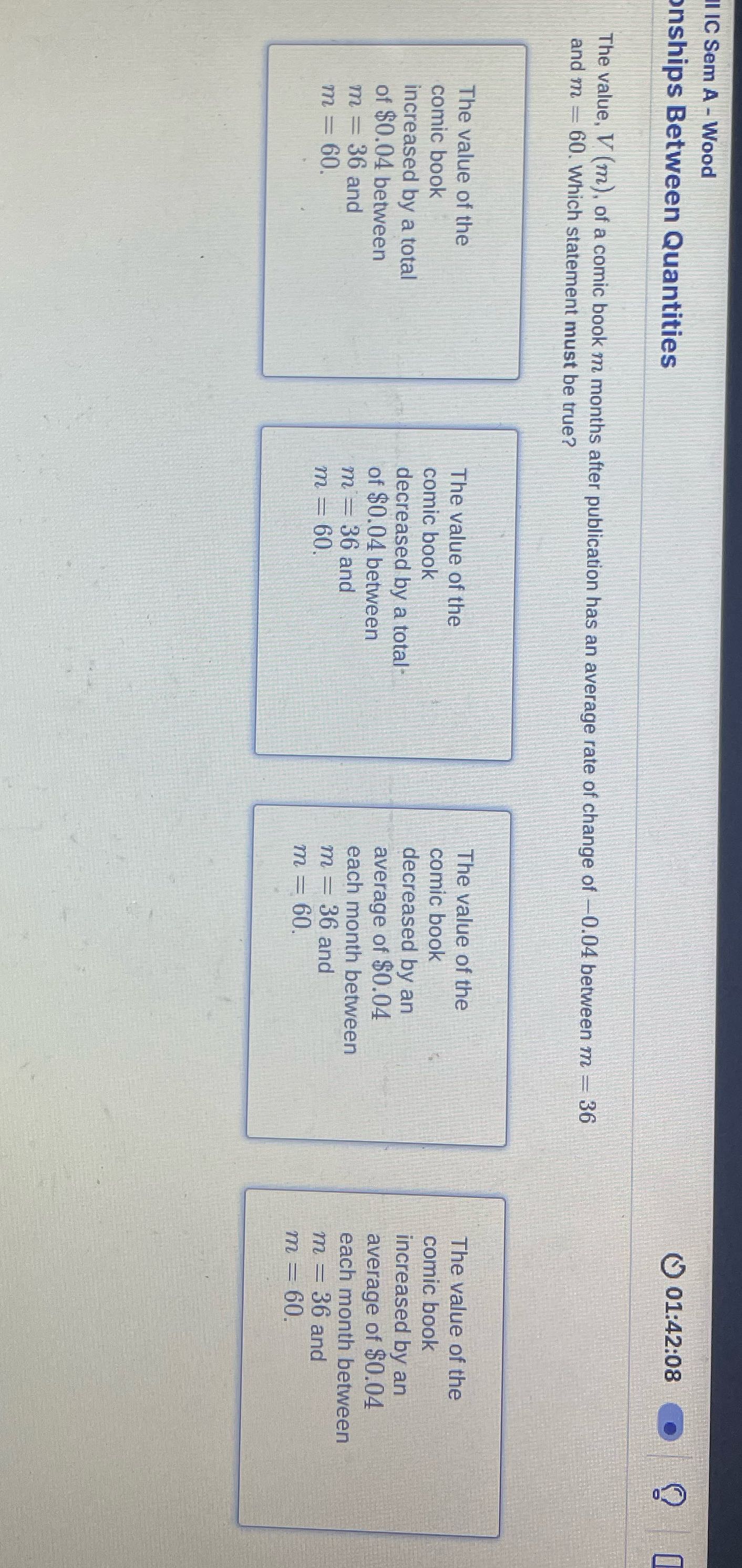 IC Sem A - Wood nships Between Quantities (