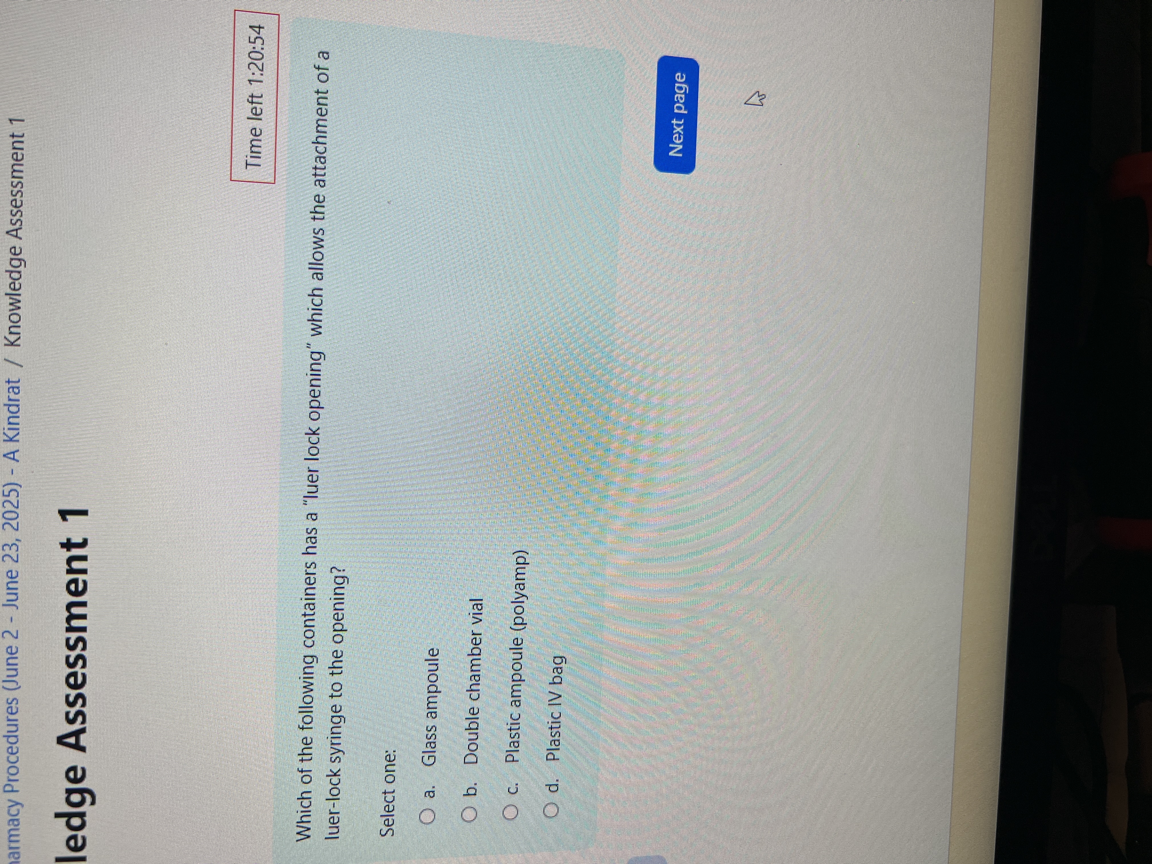 Answer armacy Procedures (June 2 - June 23, 2025)