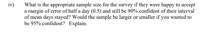 explain the answer to this question iv) What is