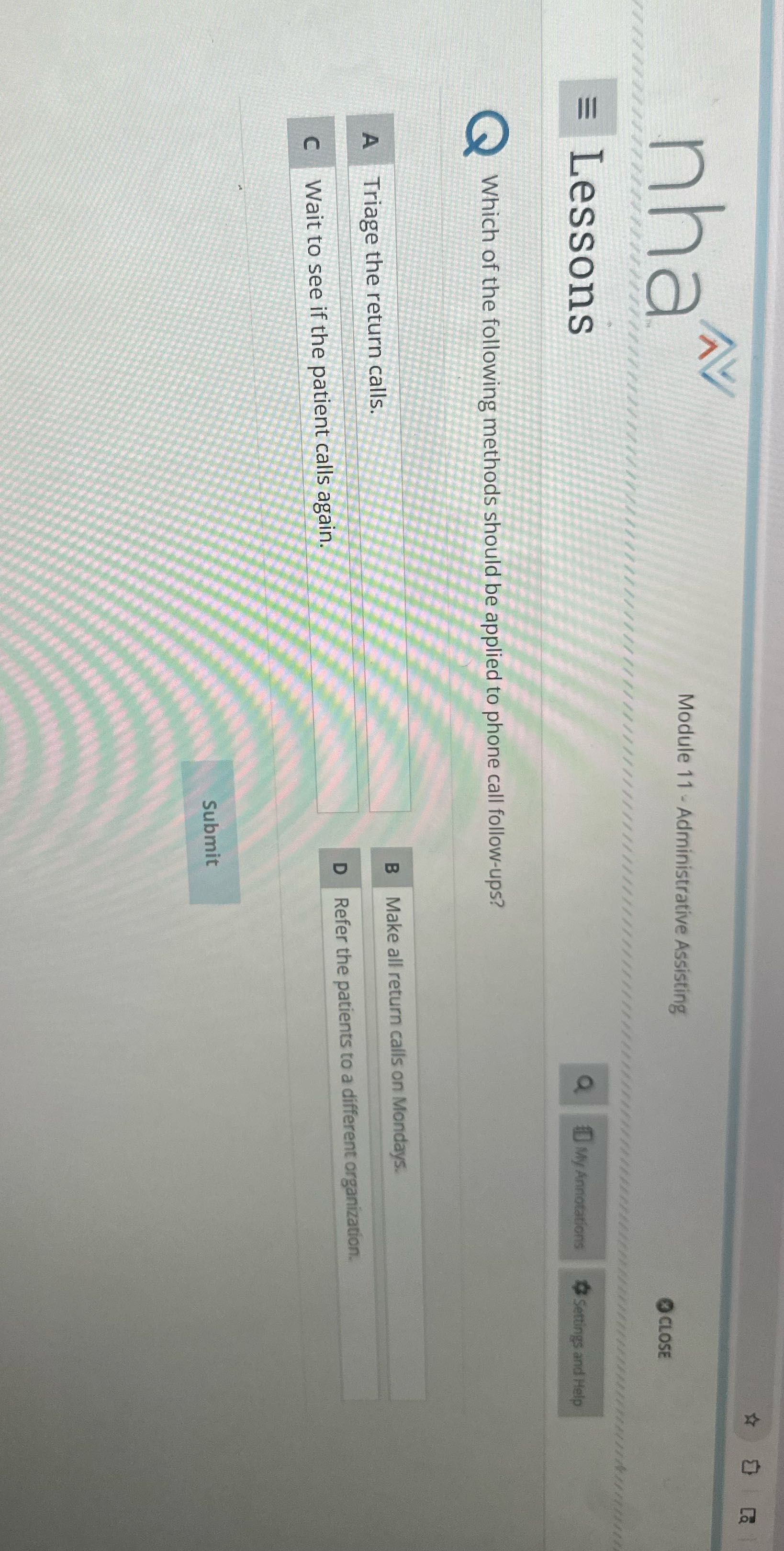 nha Module 11 - Administrative Assisting CLOSE