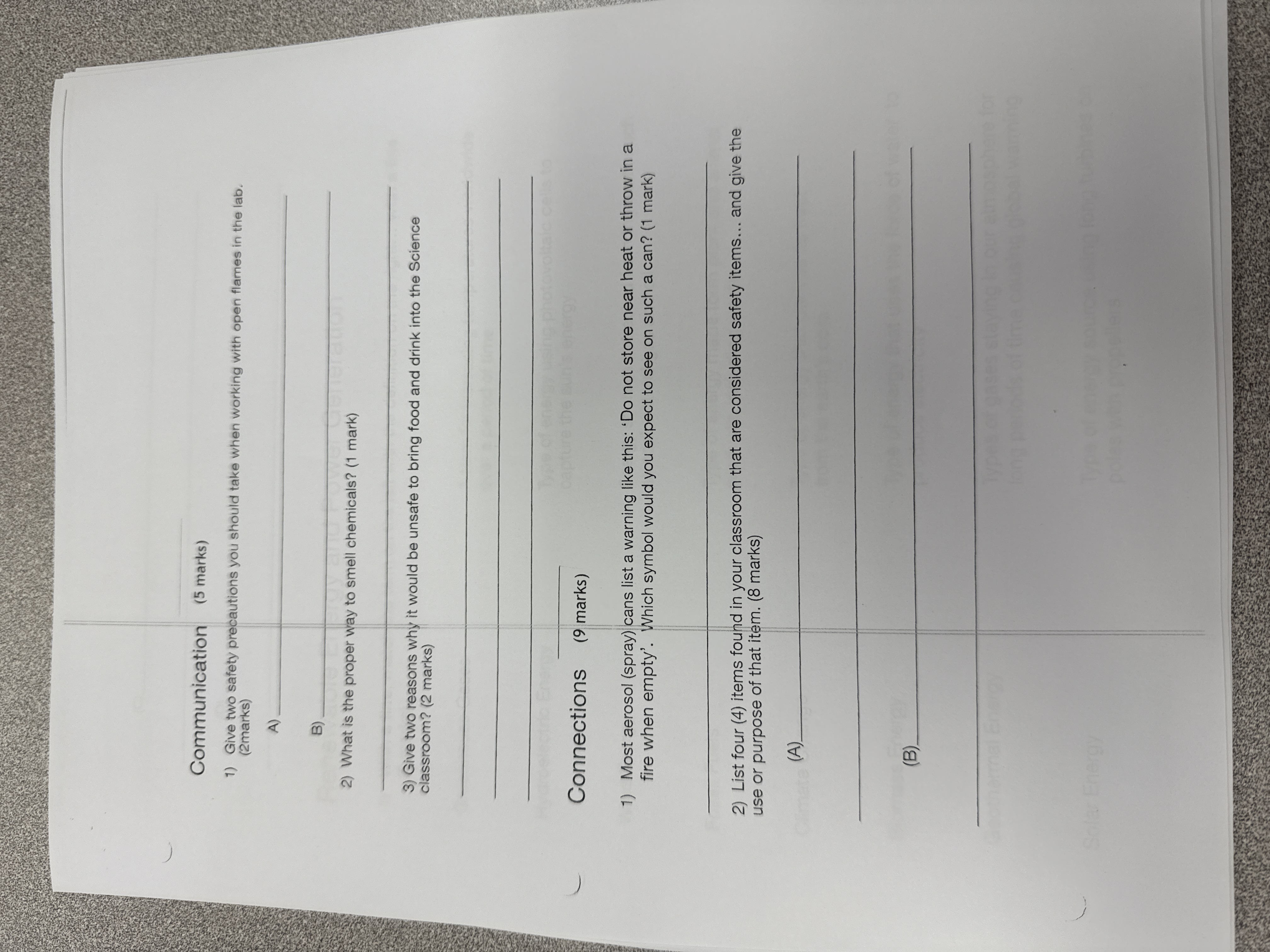 Find answer Communication (5 marks) 1) Give two