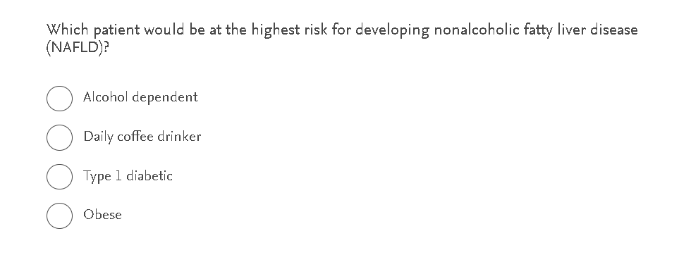 answer this Which patient would be at the highest