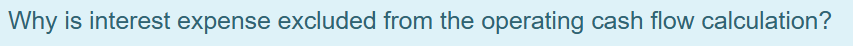 answer this question Why is interest expense