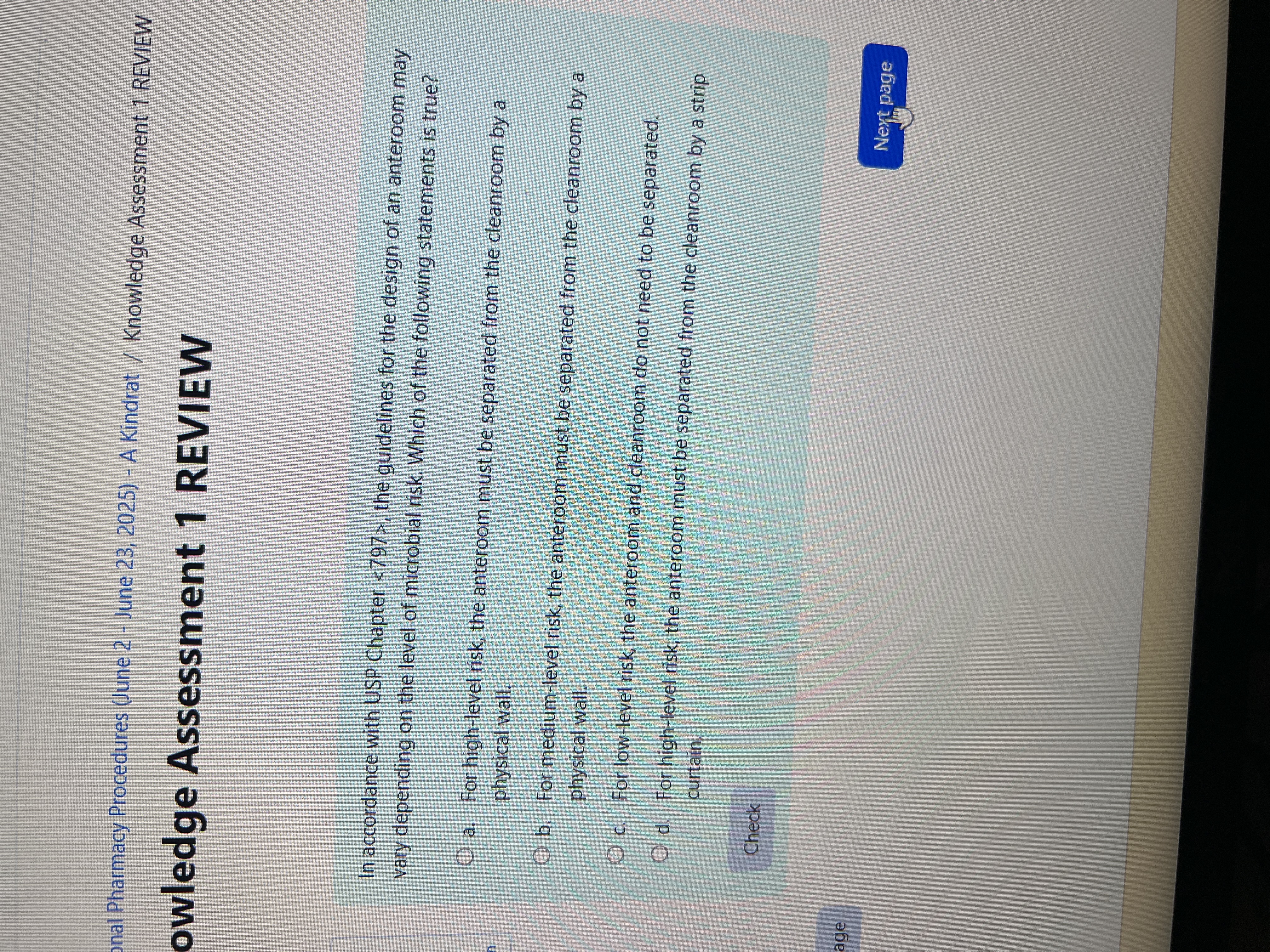 Answer correct nal Pharmacy Procedures (June 2 -