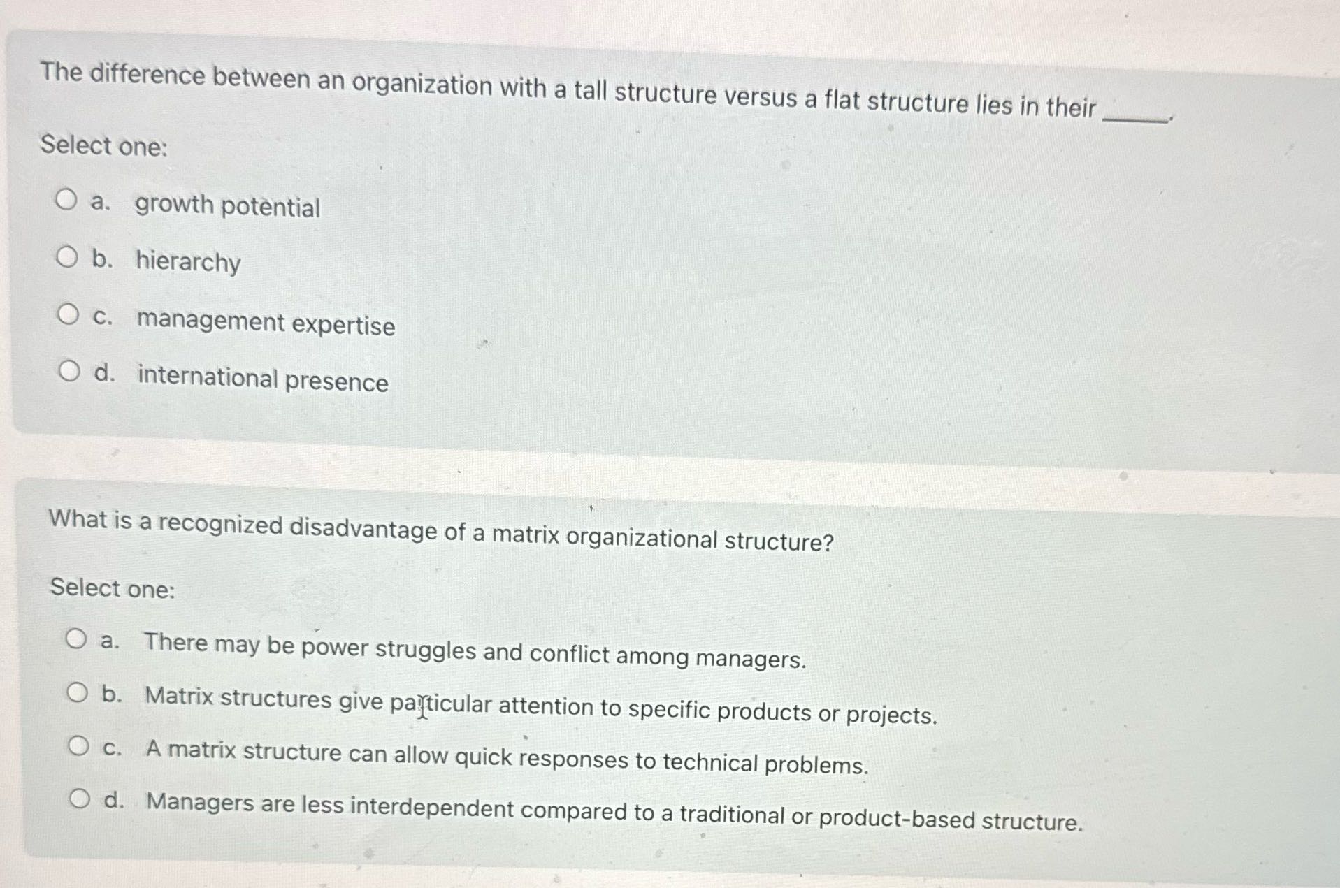 Search answer The difference between an