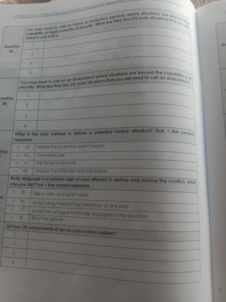 CPPSEC2107, CPPSEC2108 and CPPSEC2109 Leamer
