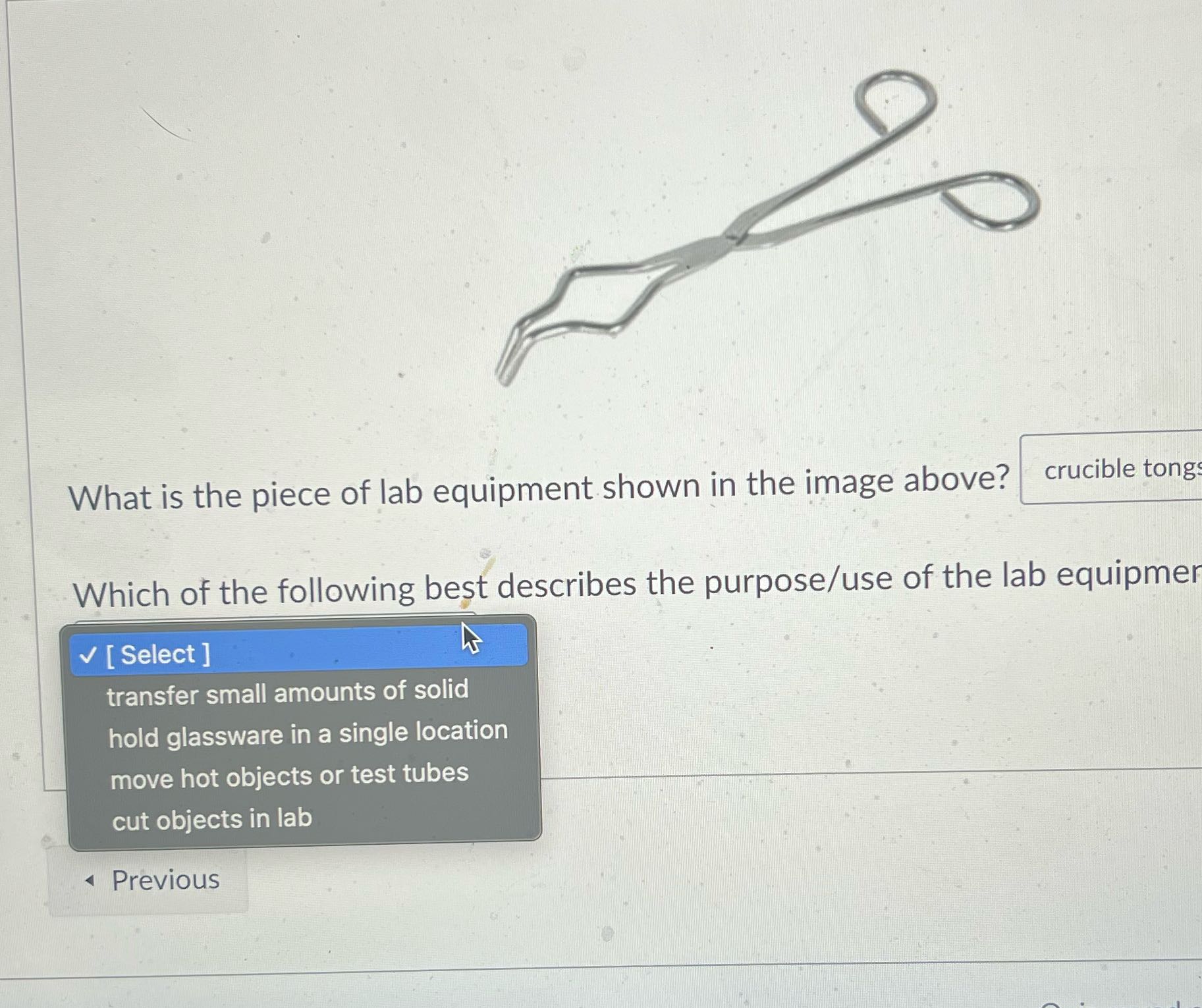 Y What is the piece of lab equipment shown in the