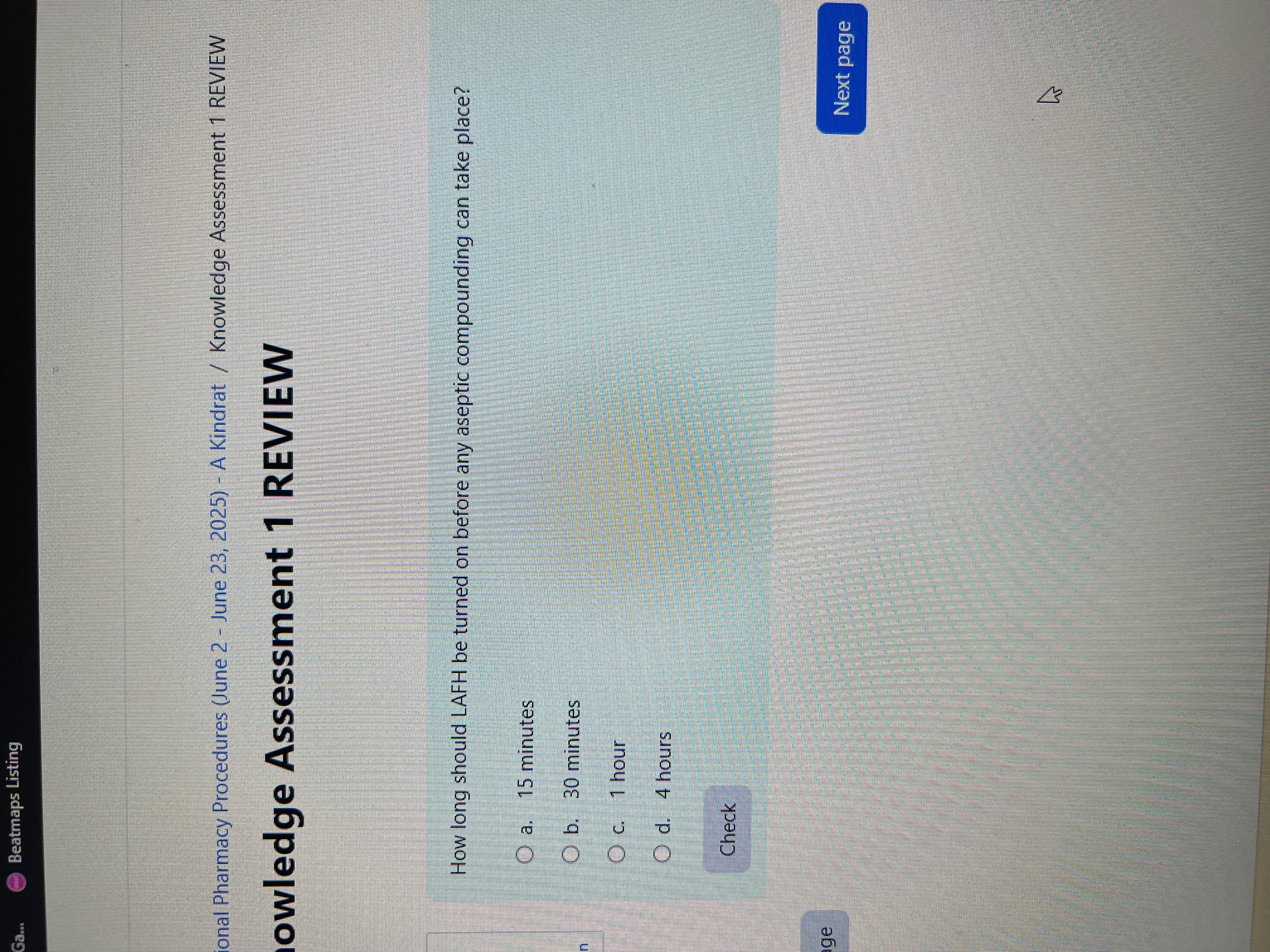 Answer Ga... Beatmaps Listing onal Pharmacy