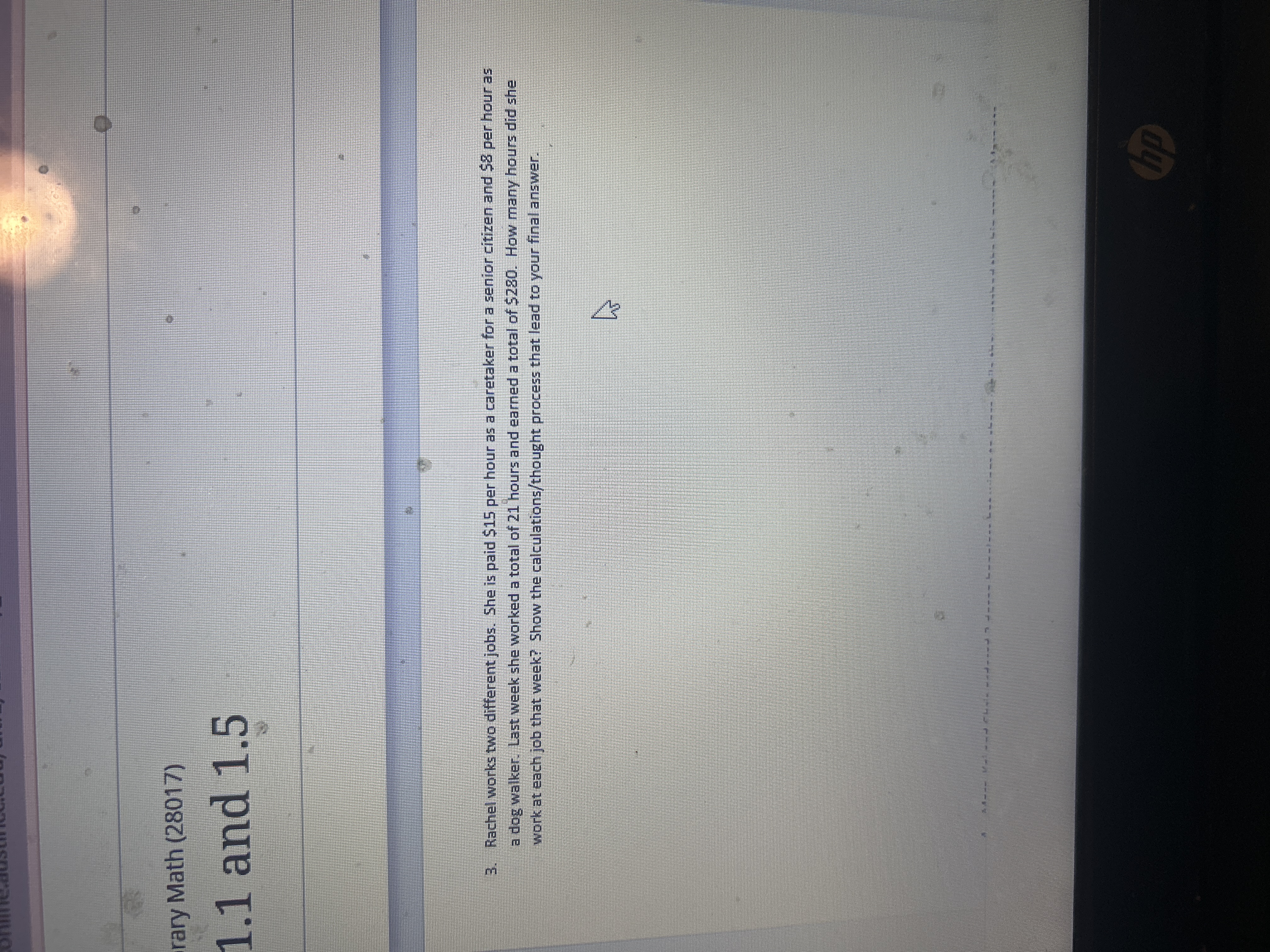 Please resolve this rary Math (28017) 1.1 and 1.5