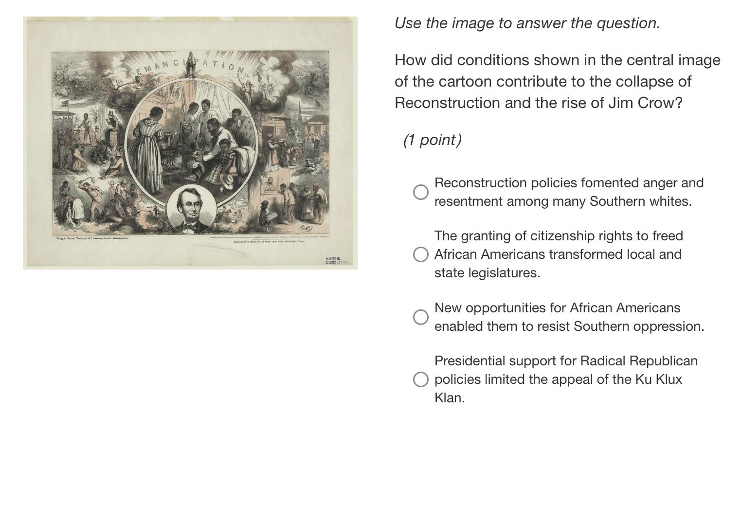 Use the image to answer the question. How did conditions shown