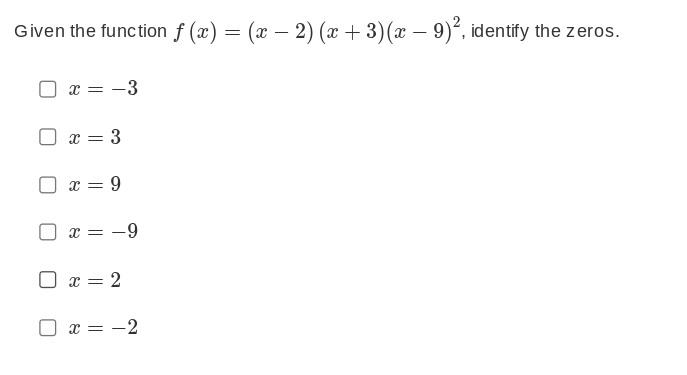 . Given the function f (x ) = (x - 2) (a + 3) (x