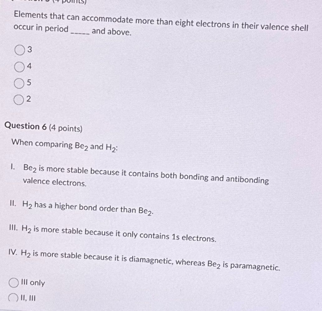 Elements that can accommodate more than eight