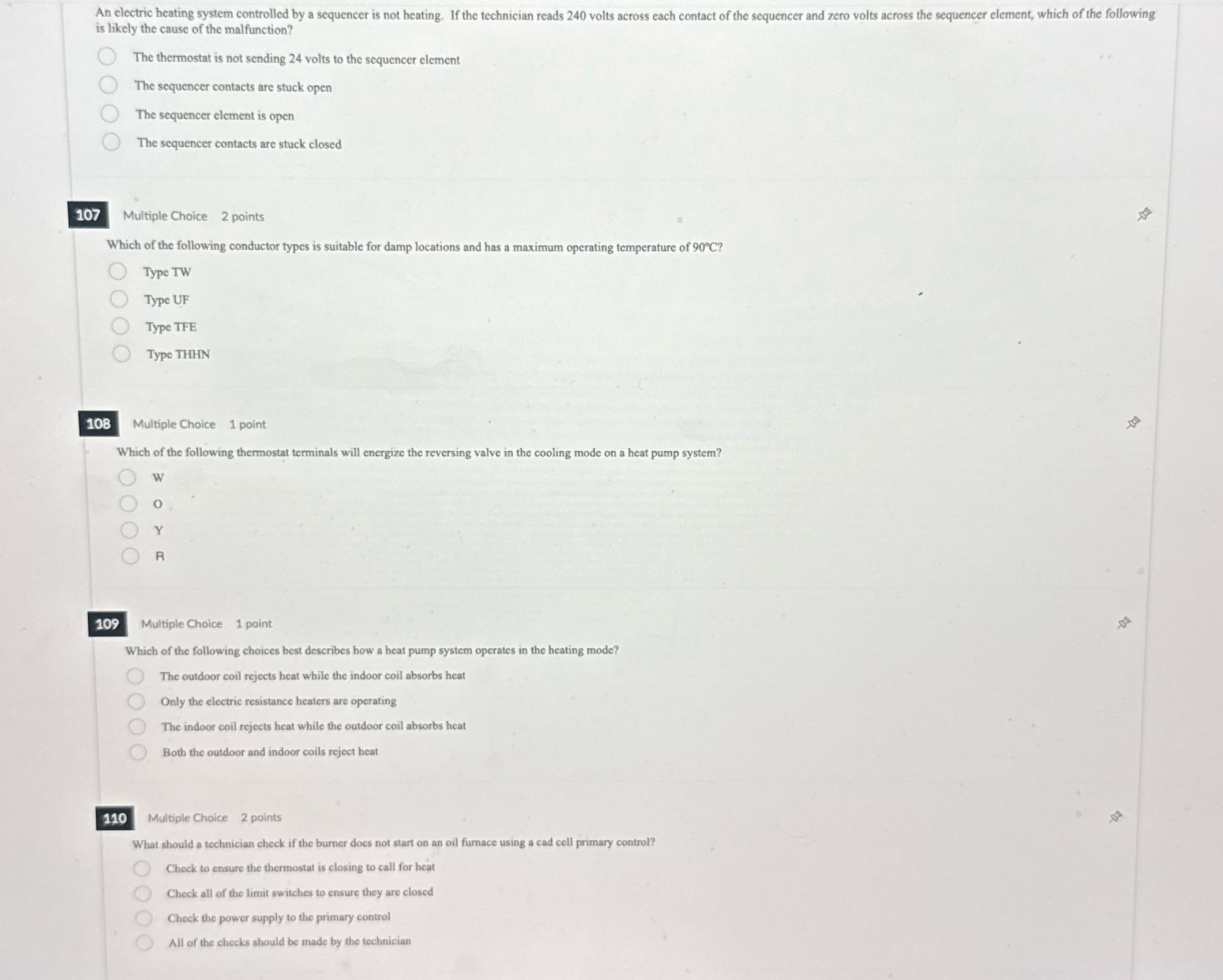 An electric heating system controlled by a