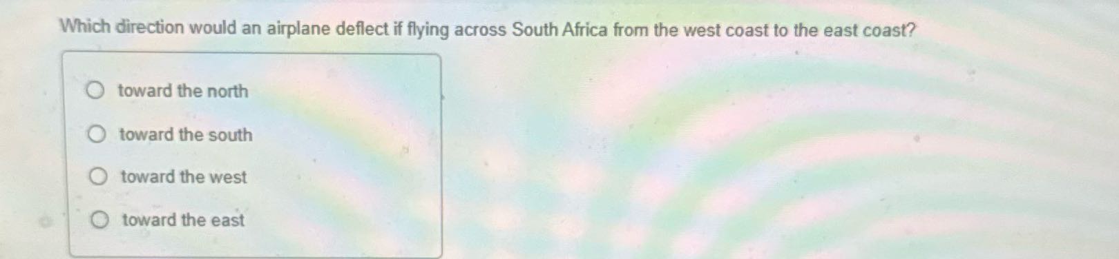 ? Which direction would an airplane deflect if