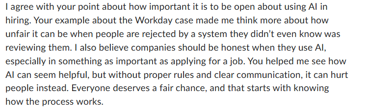 1 | agree with your point about how important it