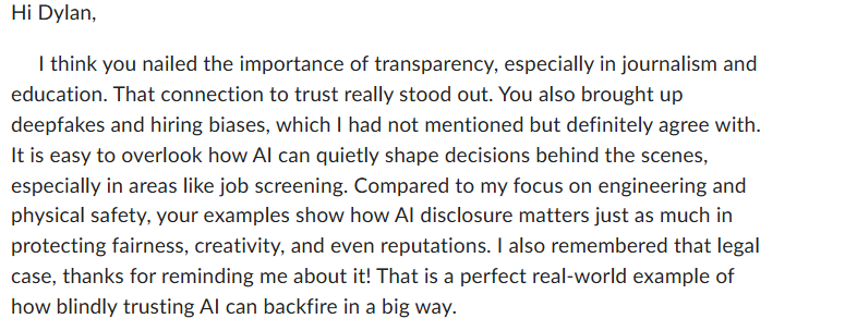 1 | agree with your point about how important it