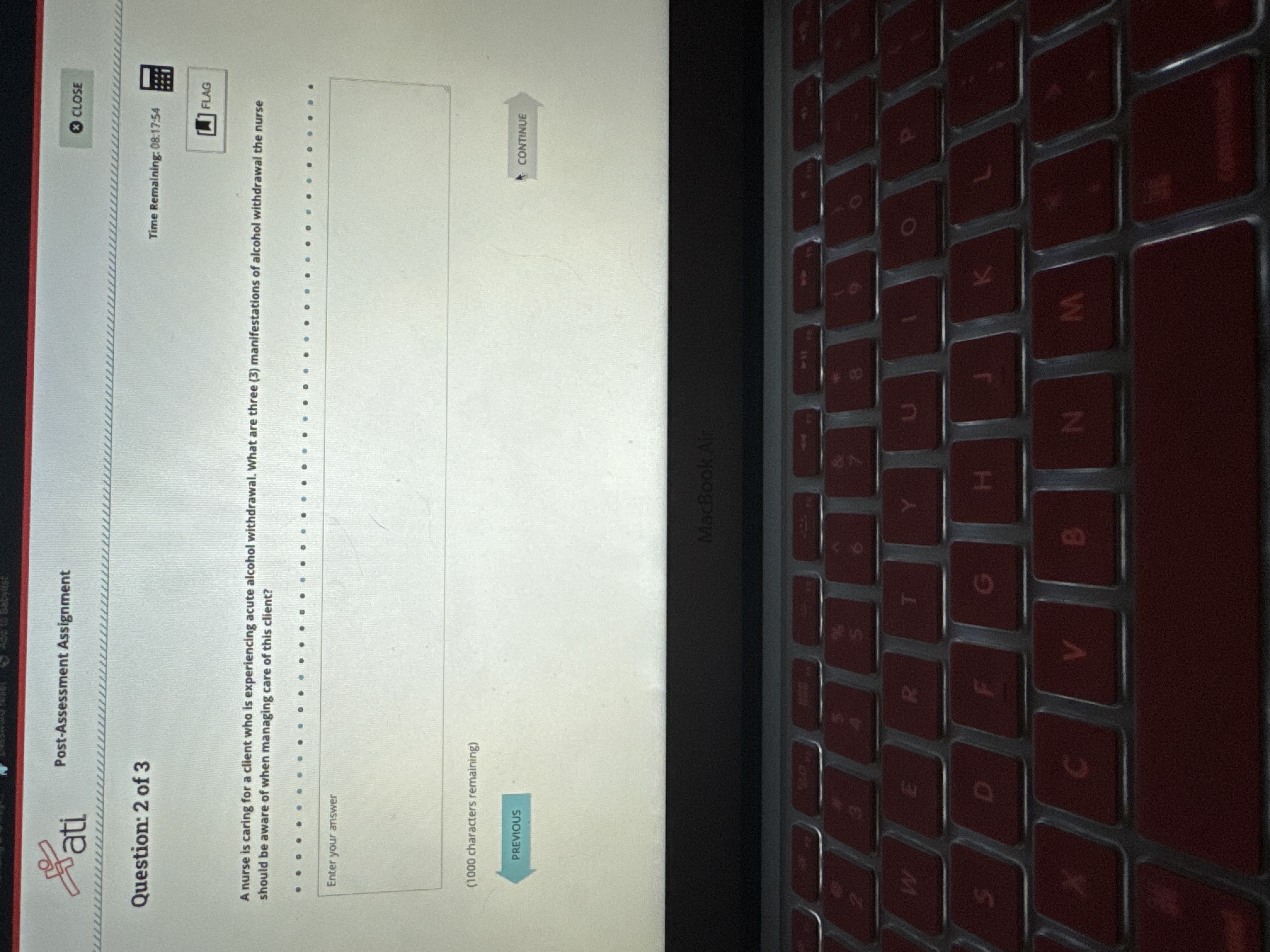 . Pati Post-Assessment Assignment CLOSE Question: