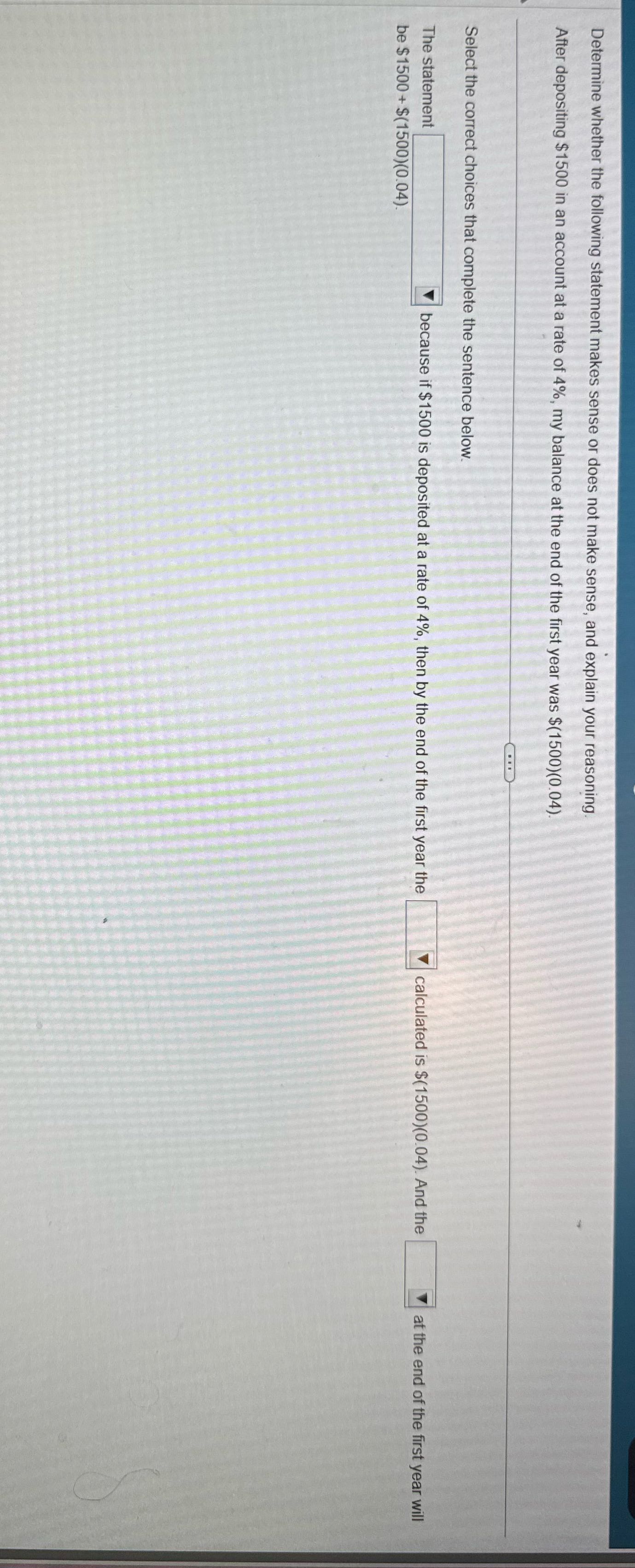 Determine whether the following statement makes