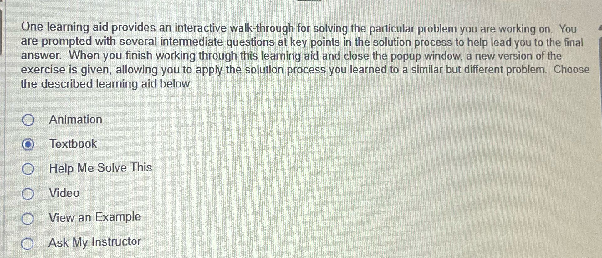 One learning aid provides an interactive