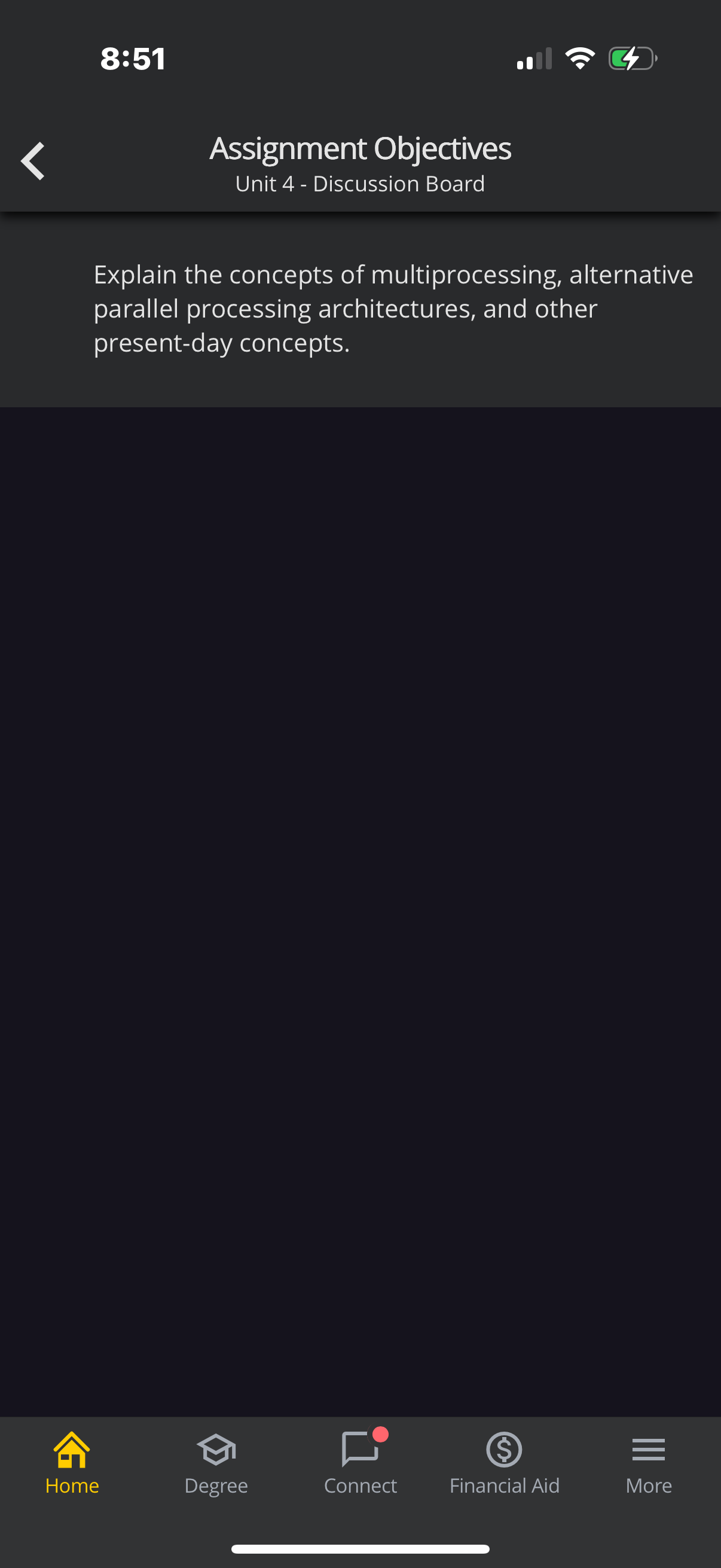 Assignment Objectives Unit 4 - Individual Project