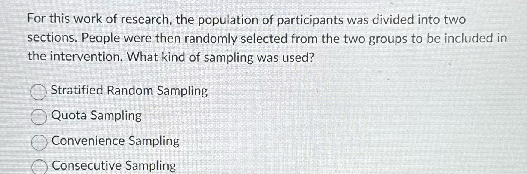 Answer question For this work of research, the