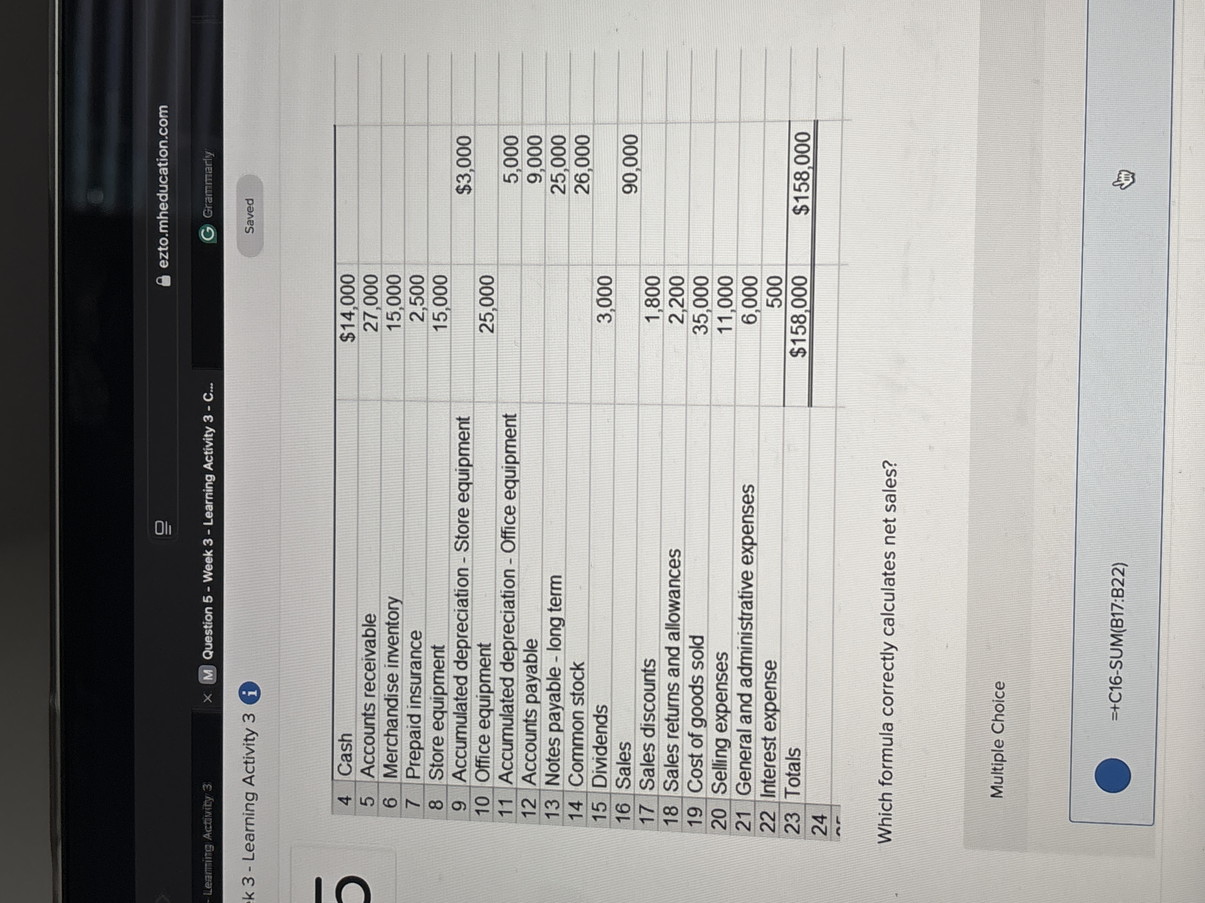 ezto.mheducation.com Learning Activity 3 x M