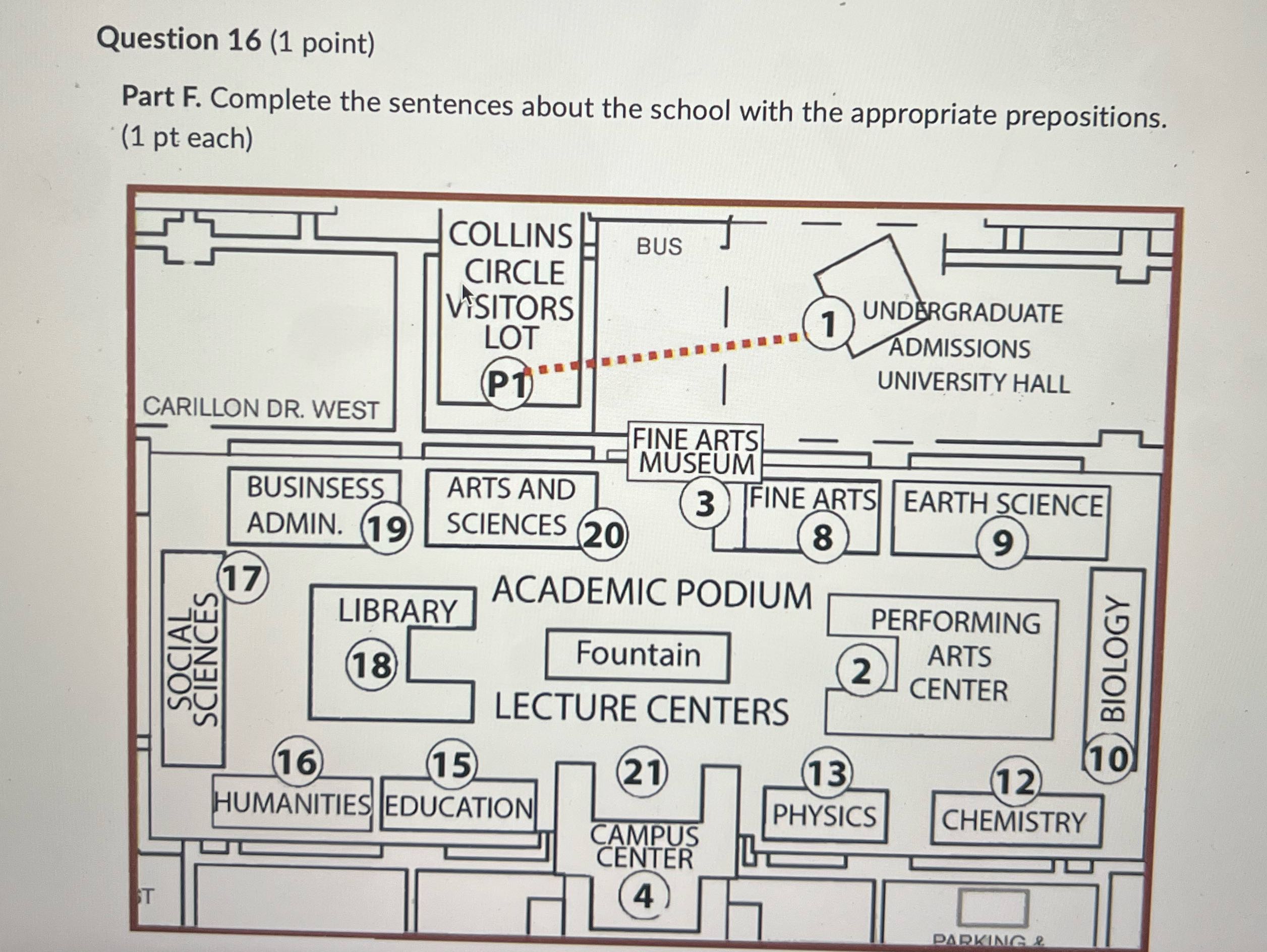 1. El edificio de ciencias sociales est