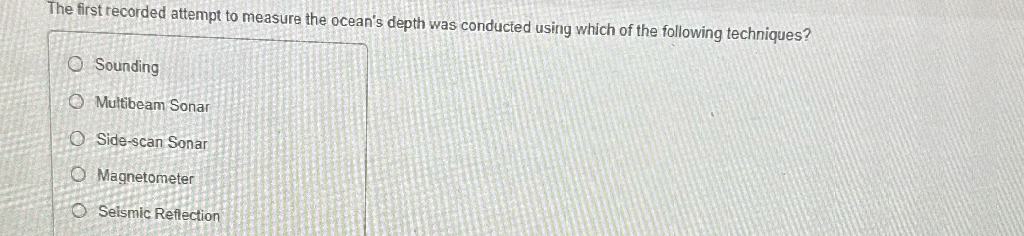 ? The first recorded attempt to measure the