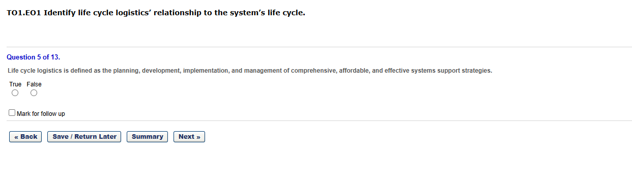 answer question fully TO1.EO1 Identify life cycle