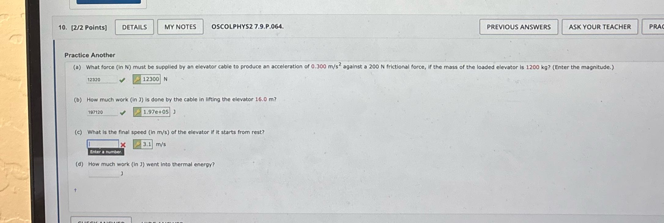 How do you do C? 10. [2/2 Points] DETAILS MY