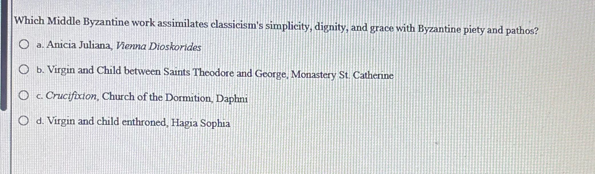 Which Middle Byzantine work assimilates