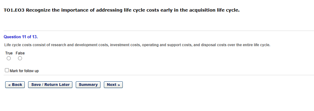 answer question fully TO1.E03 Recognize the