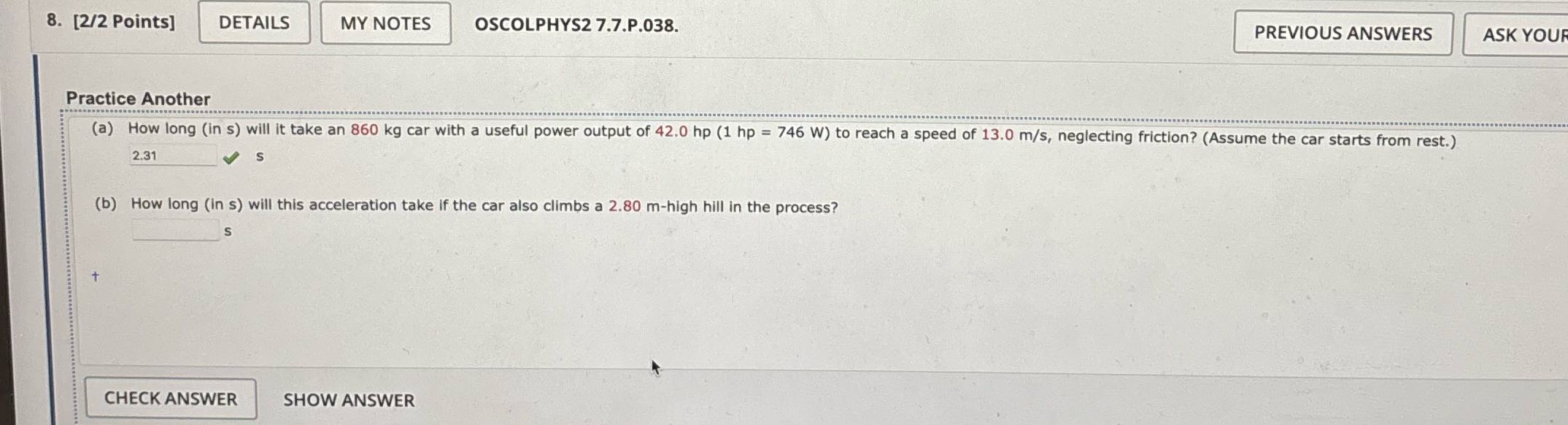 What's B? 8. [2/2 Points] DETAILS MY NOTES