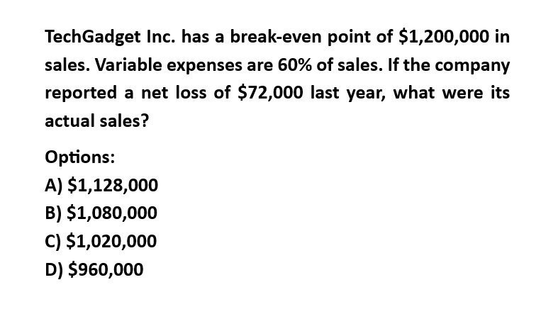 Get correct answer with financial accounting