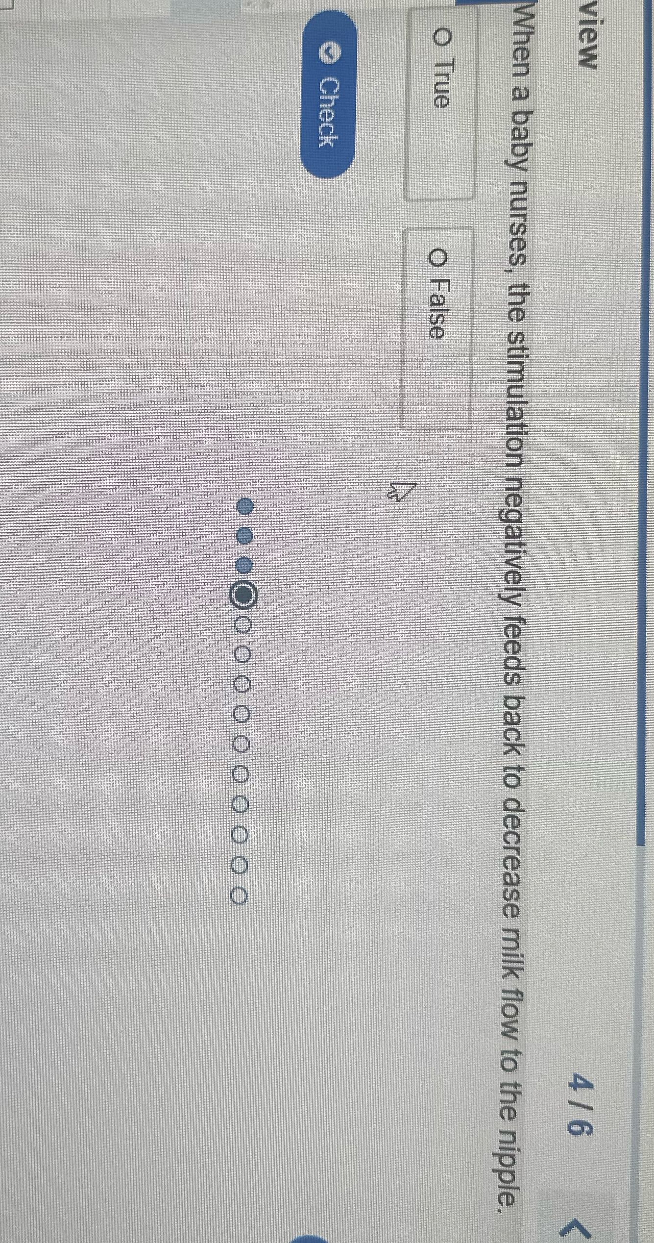 view 4/6 When a baby nurses, the stimulation