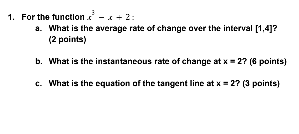 Solve this math question correctly 1. For the