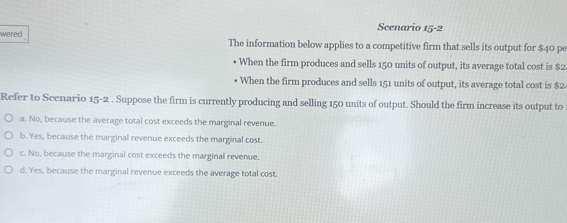 Solve this problem Scenario 15-2 wered The