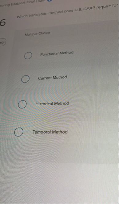 Which translation method does U . S . GAAP