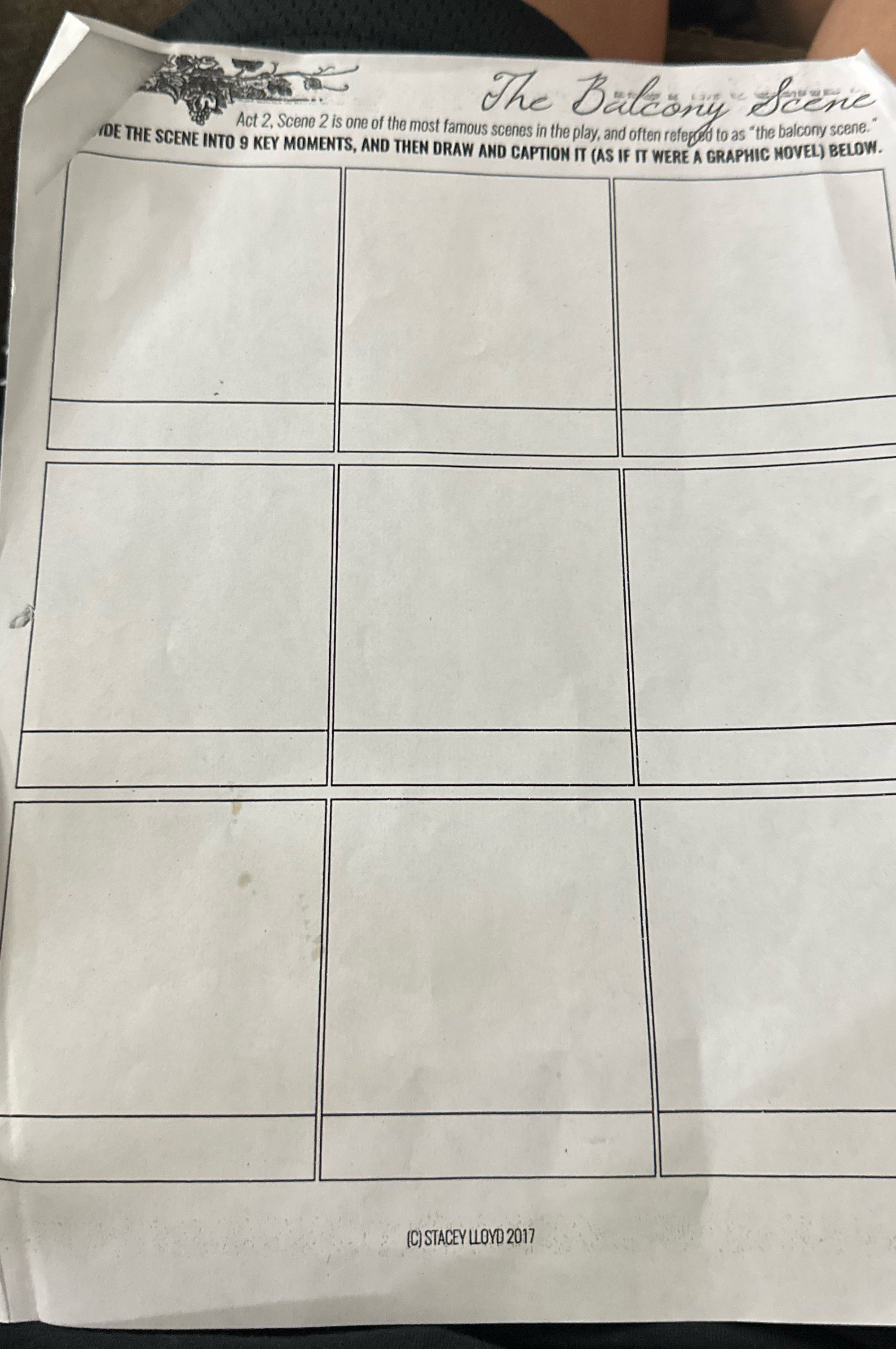 9 key momentary The Balcony Scene Act 2, Scene 2