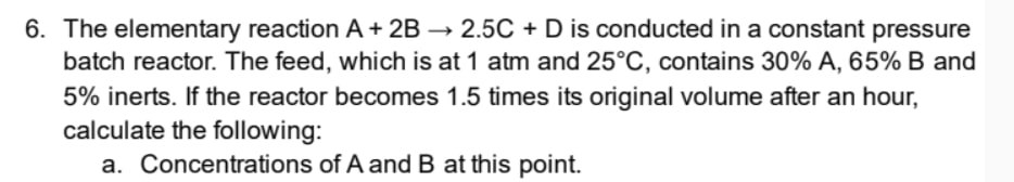Chemical Reaction Engineering. Please show the