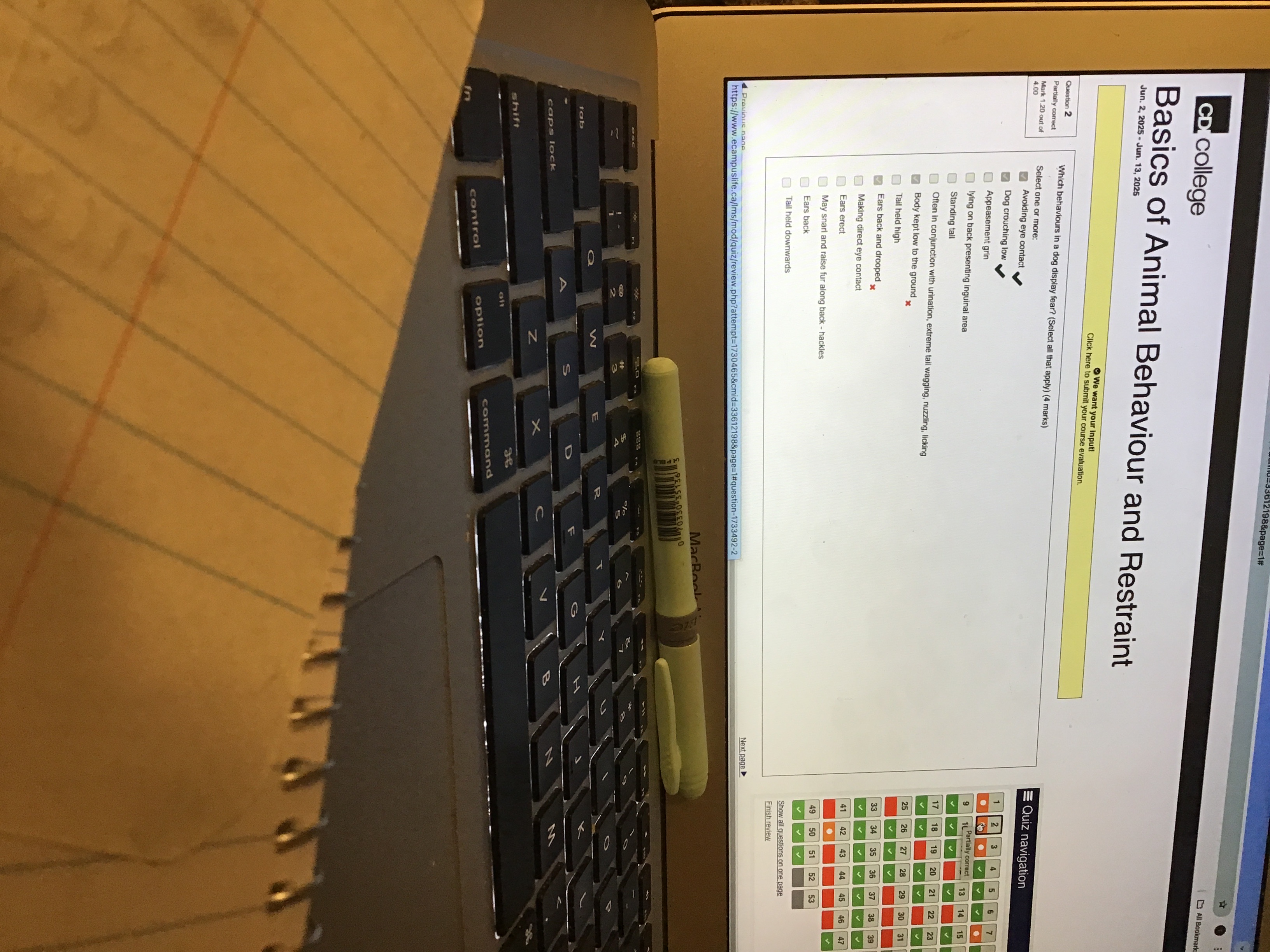 Correct options All Bookmar CD college Jun. 2,