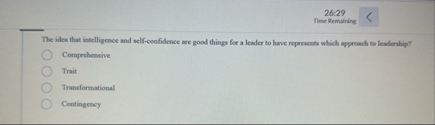 2 6 : 2 9 Time Remaining The idea that