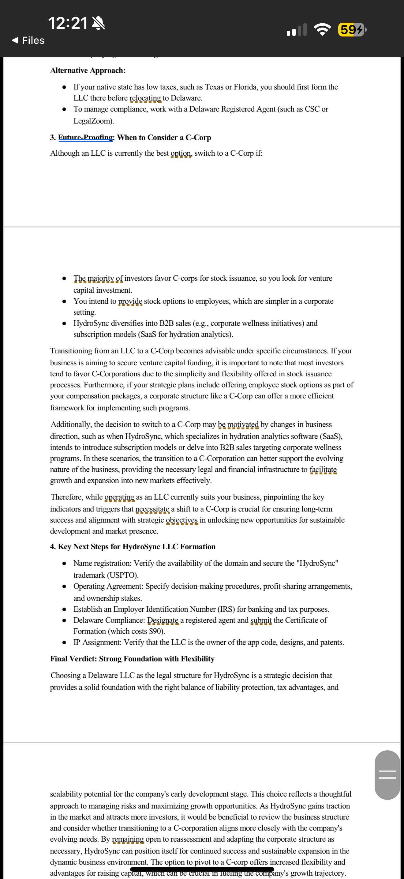 Deliver an 8 to 10 minute presentation with
