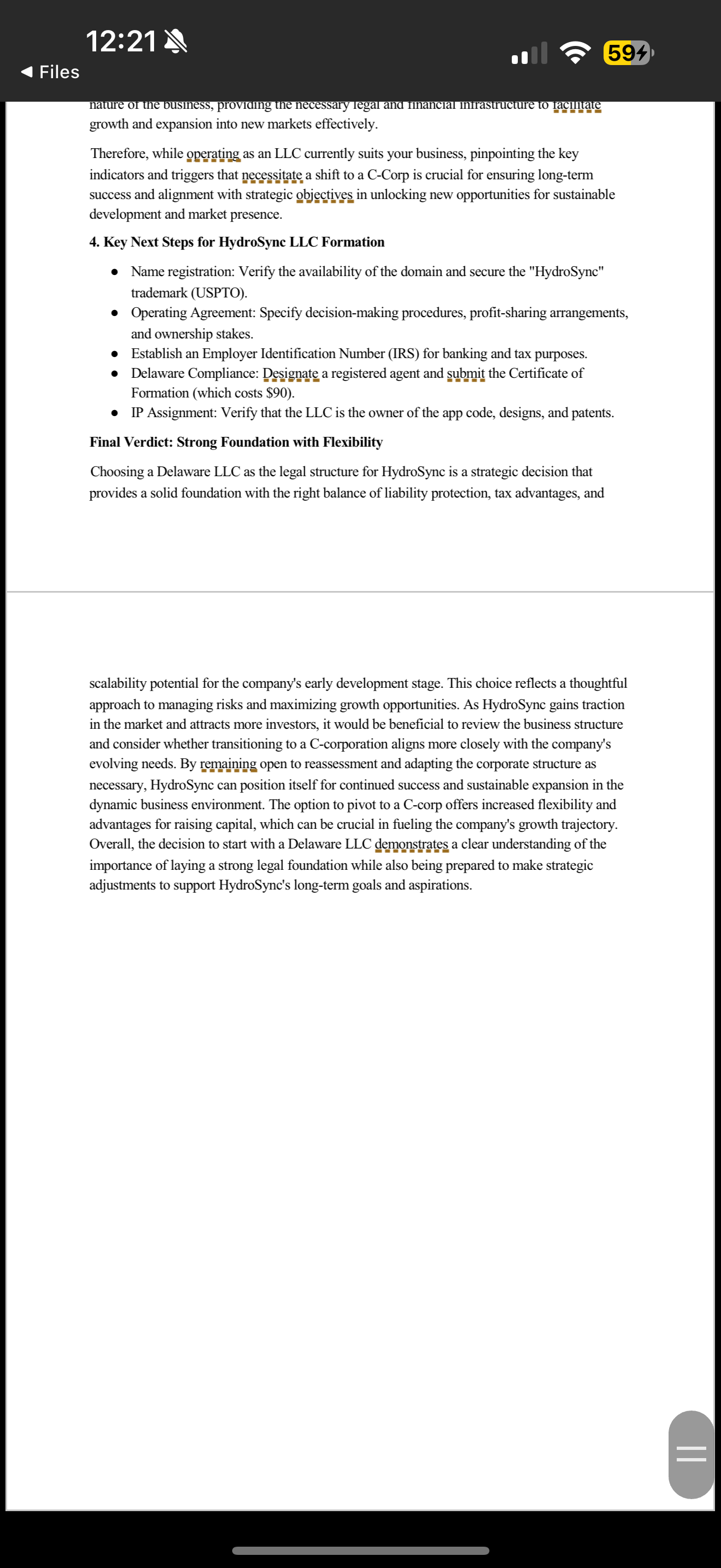 Deliver an 8 to 10 minute presentation with