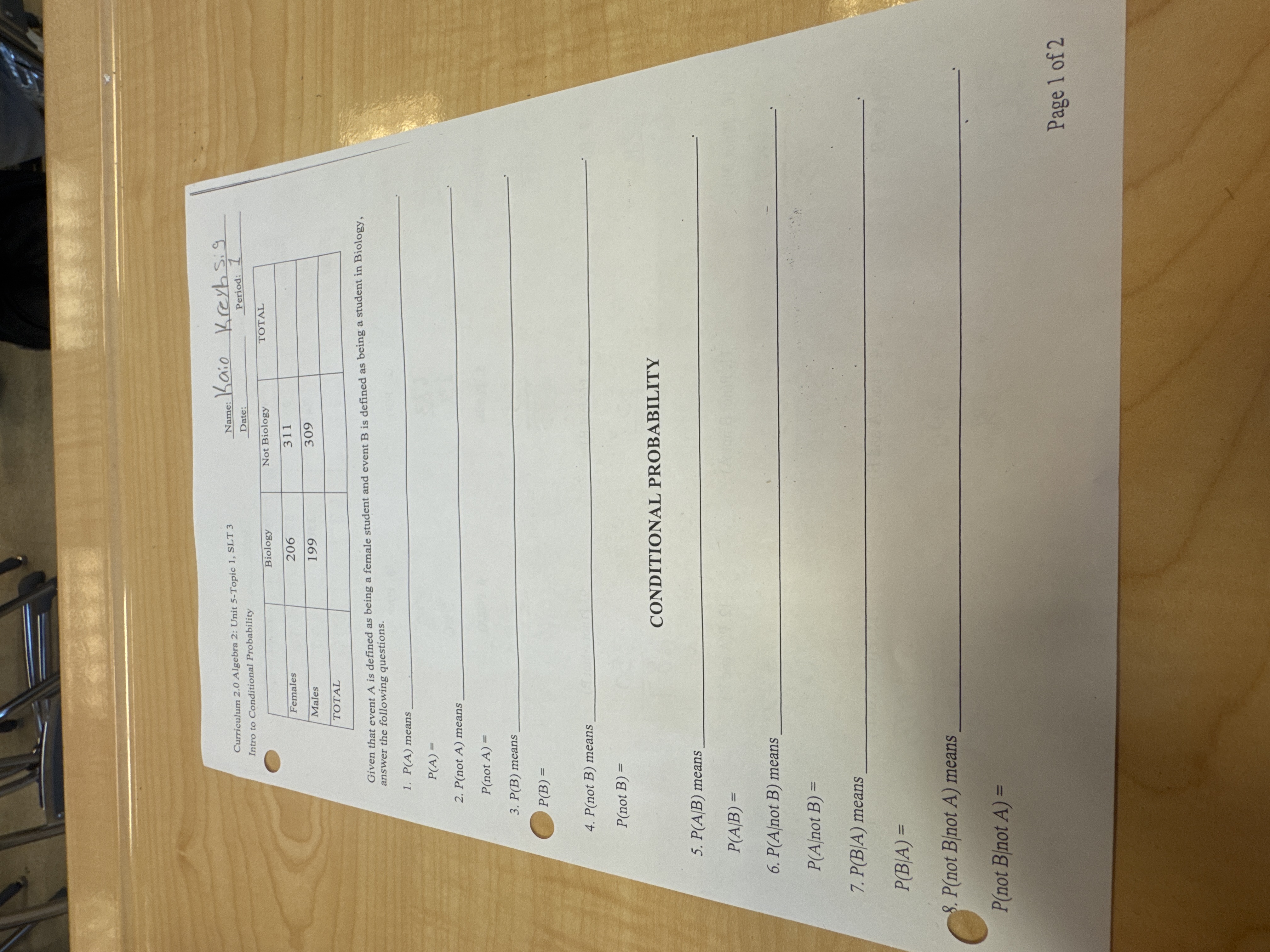 Curriculum 2.0 Algebra 2: Unit 5-Topic 1, SLT 3