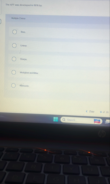 The APT was developed in 1 9 7 6 by: Multiple